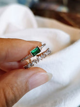 Retro Double Layers Shining Rings